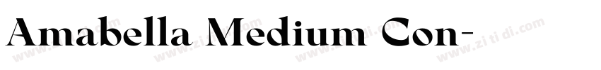 Amabella Medium Con字体转换 Amabella Medium Con字体转换